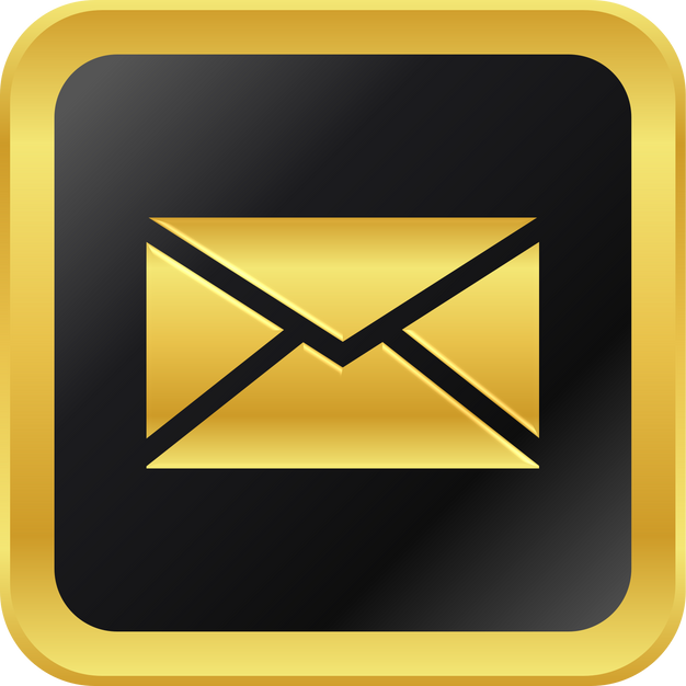 Golden Email Icon